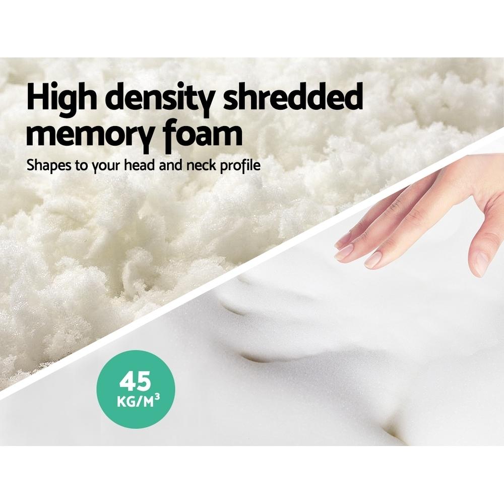 Set of 2 Visco Elastic Memory Foam Pillows - Rivercity House & Home Co. (ABN 18 642 972 209) - Affordable Modern Furniture Australia