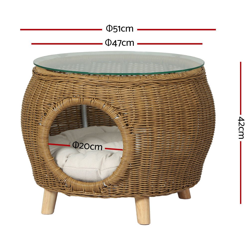 Pet Bed Coffee Side Table All-In-One - Furniture > Outdoor - Rivercity House & Home Co. (ABN 18 642 972 209) - Affordable Modern Furniture Australia