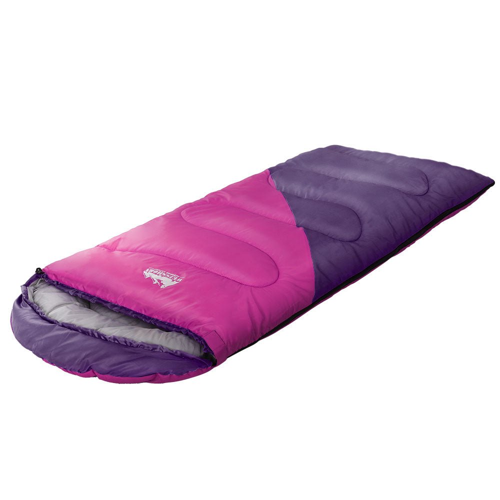 Sleeping Bag Bags Kid 172cm Camping Hiking Thermal Pink - Outdoor > Camping - Rivercity House & Home Co. (ABN 18 642 972 209) - Affordable Modern Furniture Australia