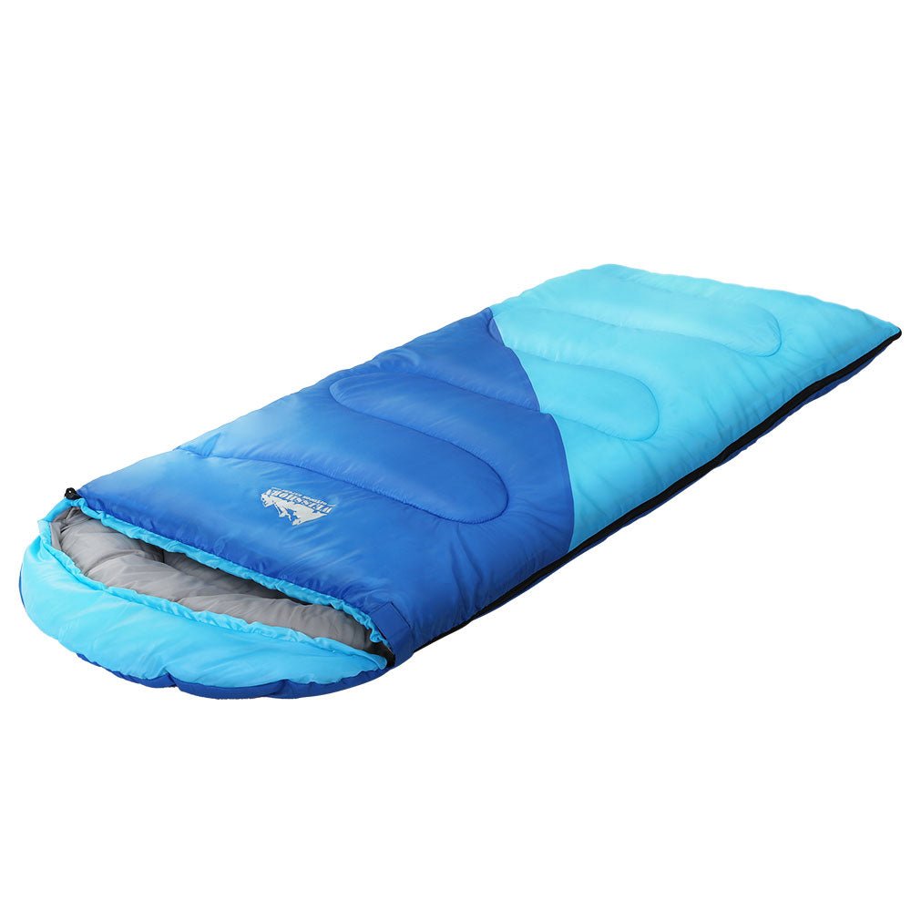Sleeping Bag Bags Kids 172cm Camping Hiking Thermal Blue - Outdoor > Camping - Rivercity House & Home Co. (ABN 18 642 972 209) - Affordable Modern Furniture Australia