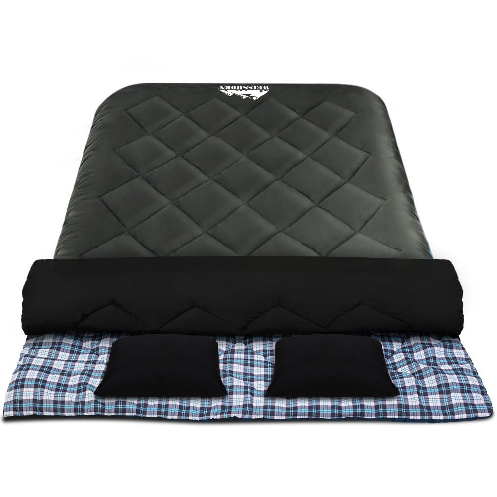 Sleeping Bag Camping Hiking Tent Outdoor Comfort 5 Degree Grey - Outdoor > Camping - Rivercity House & Home Co. (ABN 18 642 972 209) - Affordable Modern Furniture Australia