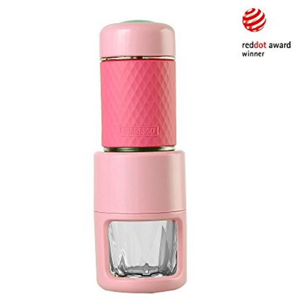 STARESSO Coffee Maker Red Dot Award Winner Portable Espresso Cappuccino Quick Cold Brew Manual Coffee Maker Machines All in One - Pink - Outdoor > Camping - Rivercity House & Home Co. (ABN 18 642 972 209) - Affordable Modern Furniture Australia