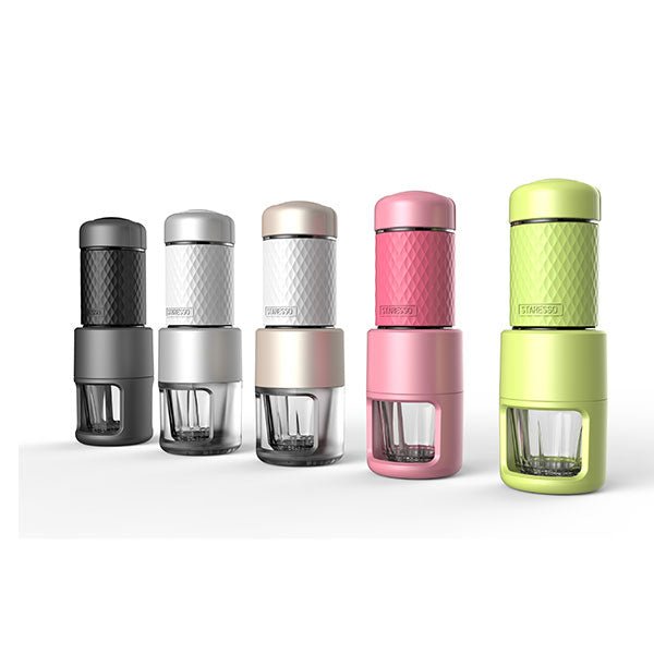 STARESSO Coffee Maker Red Dot Award Winner Portable Espresso Cappuccino Quick Cold Brew Manual Coffee Maker Machines All in One - Pink - Outdoor > Camping - Rivercity House & Home Co. (ABN 18 642 972 209) - Affordable Modern Furniture Australia