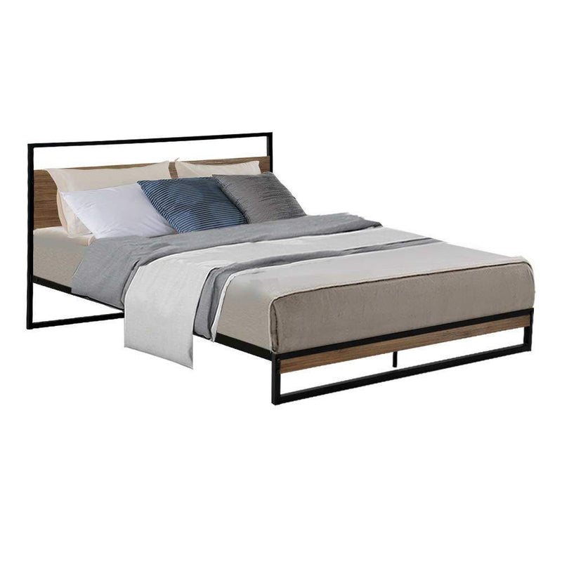 Stockton Double Bed Frame - Rivercity House & Home Co. (ABN 18 642 972 209) - Affordable Modern Furniture Australia