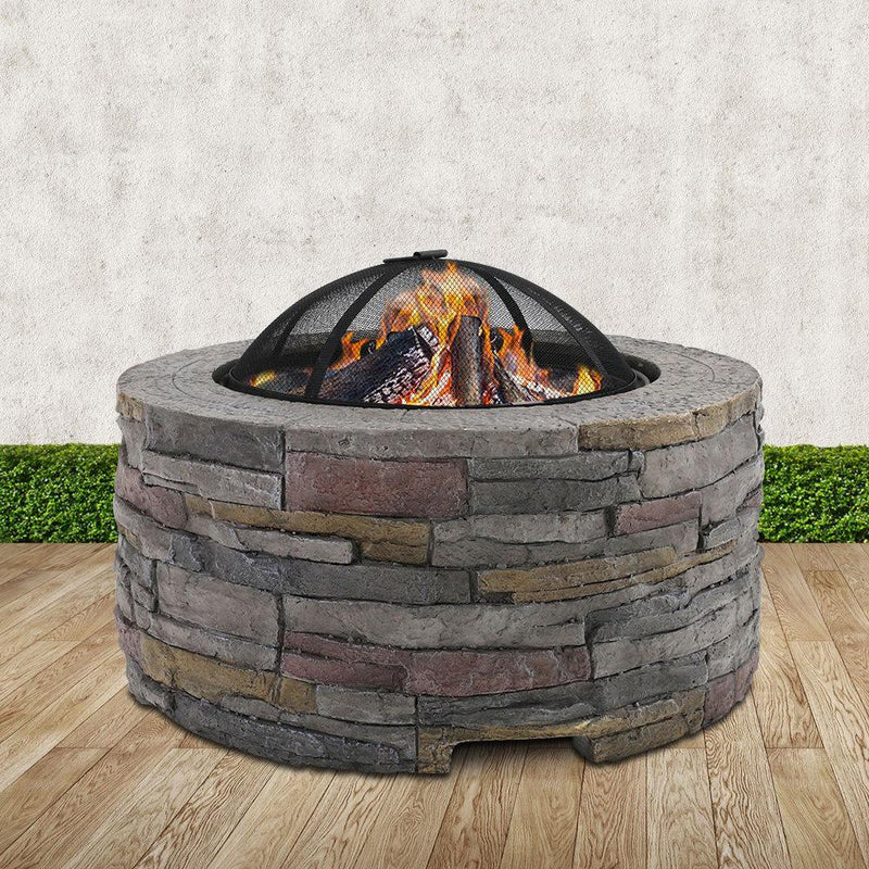 Stone Look Fire Pit - Rivercity House & Home Co. (ABN 18 642 972 209) - Affordable Modern Furniture Australia