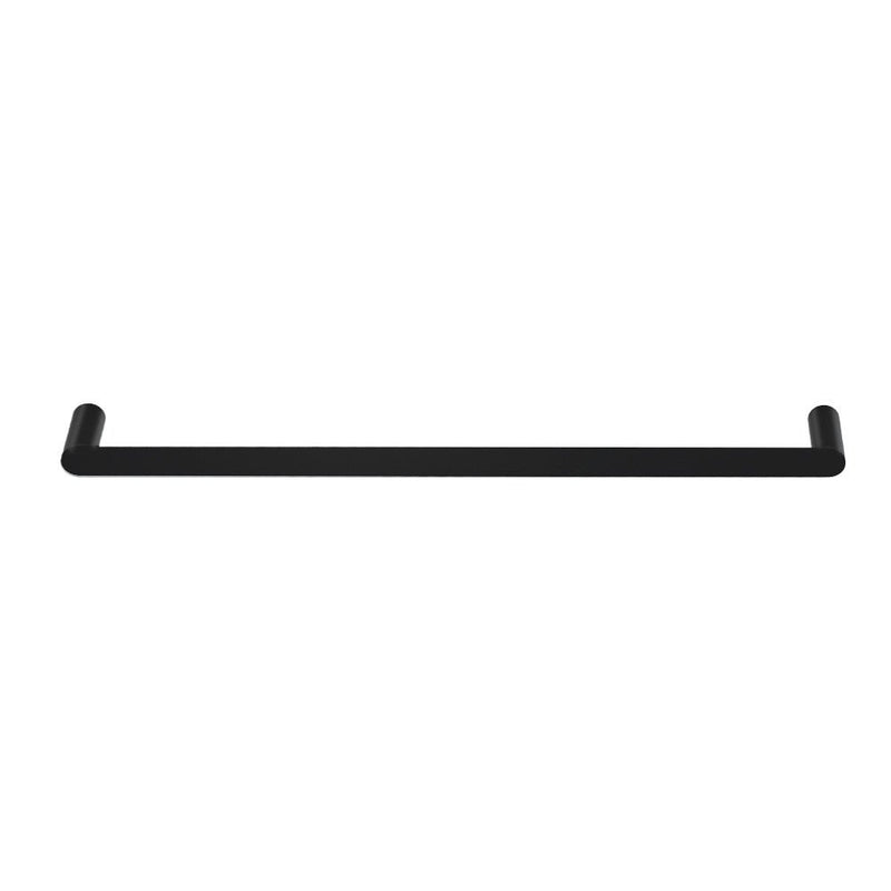 Towel Rail Rack Holder Single 600mm Wall Mounted Stainless Steel Black - Home & Garden > Bathroom Accessories - Rivercity House & Home Co. (ABN 18 642 972 209) - Affordable Modern Furniture Australia