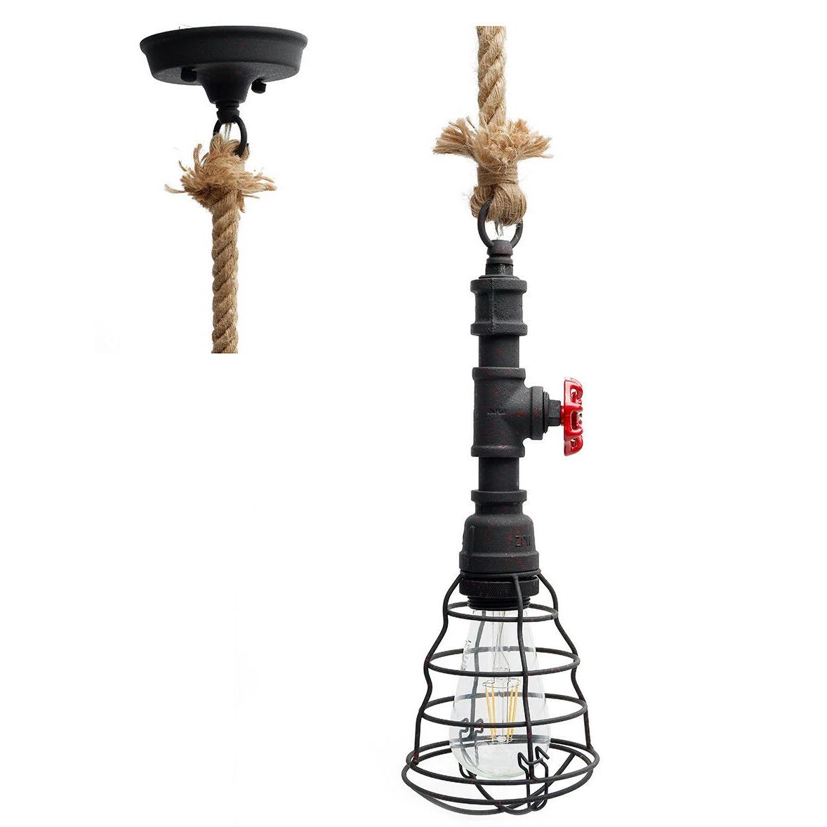 Vantage Pipe Pendant Light - Rusty - Home & Garden > Lighting - Rivercity House & Home Co. (ABN 18 642 972 209) - Affordable Modern Furniture Australia