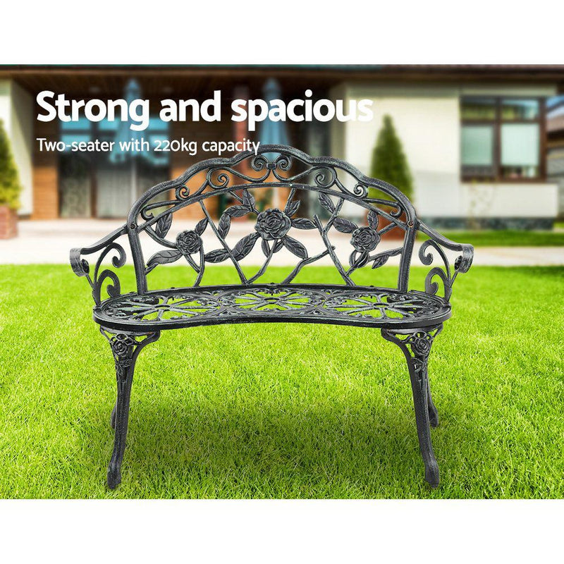Victorian Garden Bench (Green) - Rivercity House & Home Co. (ABN 18 642 972 209) - Affordable Modern Furniture Australia