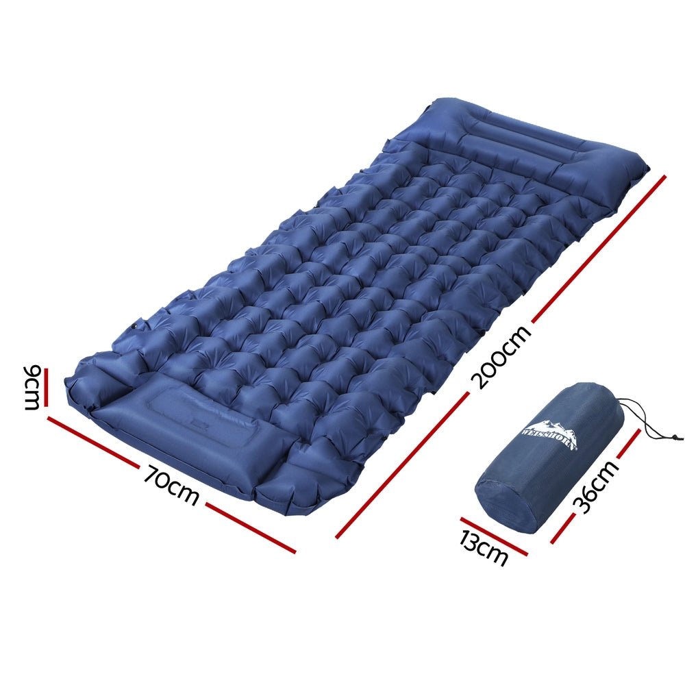 Self Inflating Mattress Camping Sleeping Mat Air Bed Single Pillow Bag - Outdoor > Camping - Rivercity House & Home Co. (ABN 18 642 972 209) - Affordable Modern Furniture Australia