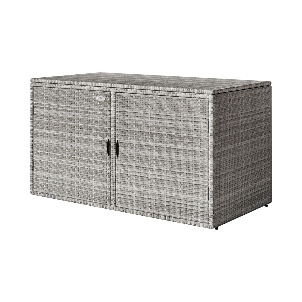 Wicker Outdoor Storage Cabinet - Home & Garden > Storage - Rivercity House & Home Co. (ABN 18 642 972 209) - Affordable Modern Furniture Australia