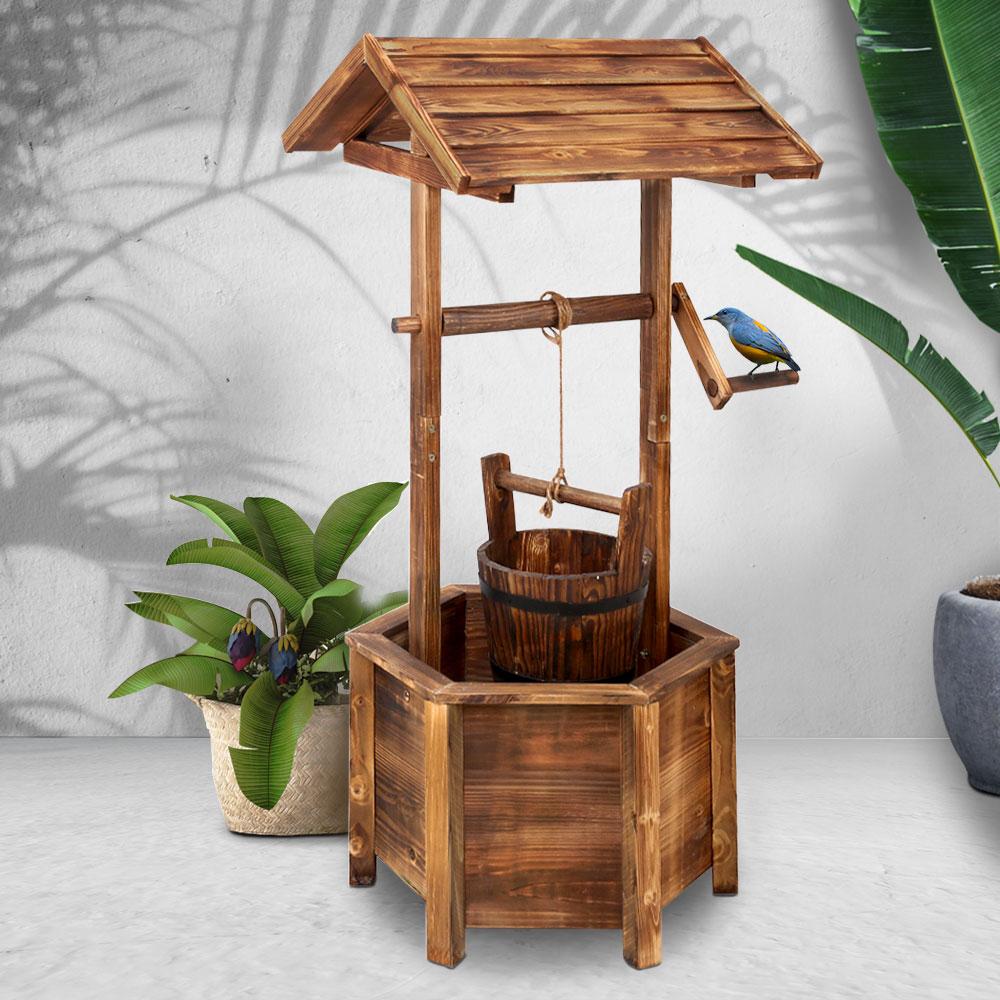 Wooden Wishing Well - Rivercity House & Home Co. (ABN 18 642 972 209) - Affordable Modern Furniture Australia