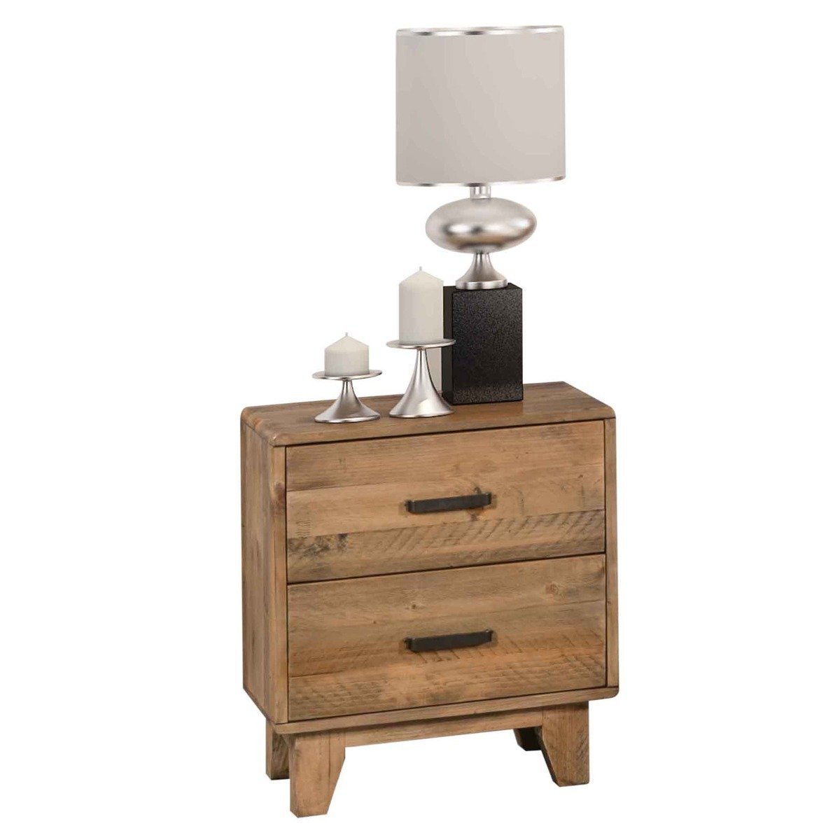 Woodstyle Bedside 2 drawers - Rivercity House & Home Co. (ABN 18 642 972 209) - Affordable Modern Furniture Australia