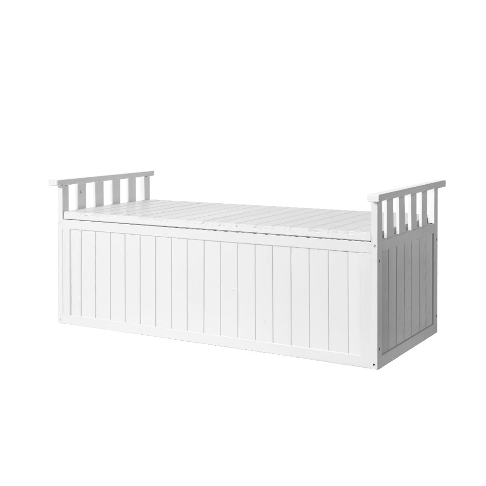 XL Outdoor Storage Box Wooden Garden Bench 129cm - Furniture > Outdoor - Rivercity House & Home Co. (ABN 18 642 972 209) - Affordable Modern Furniture Australia