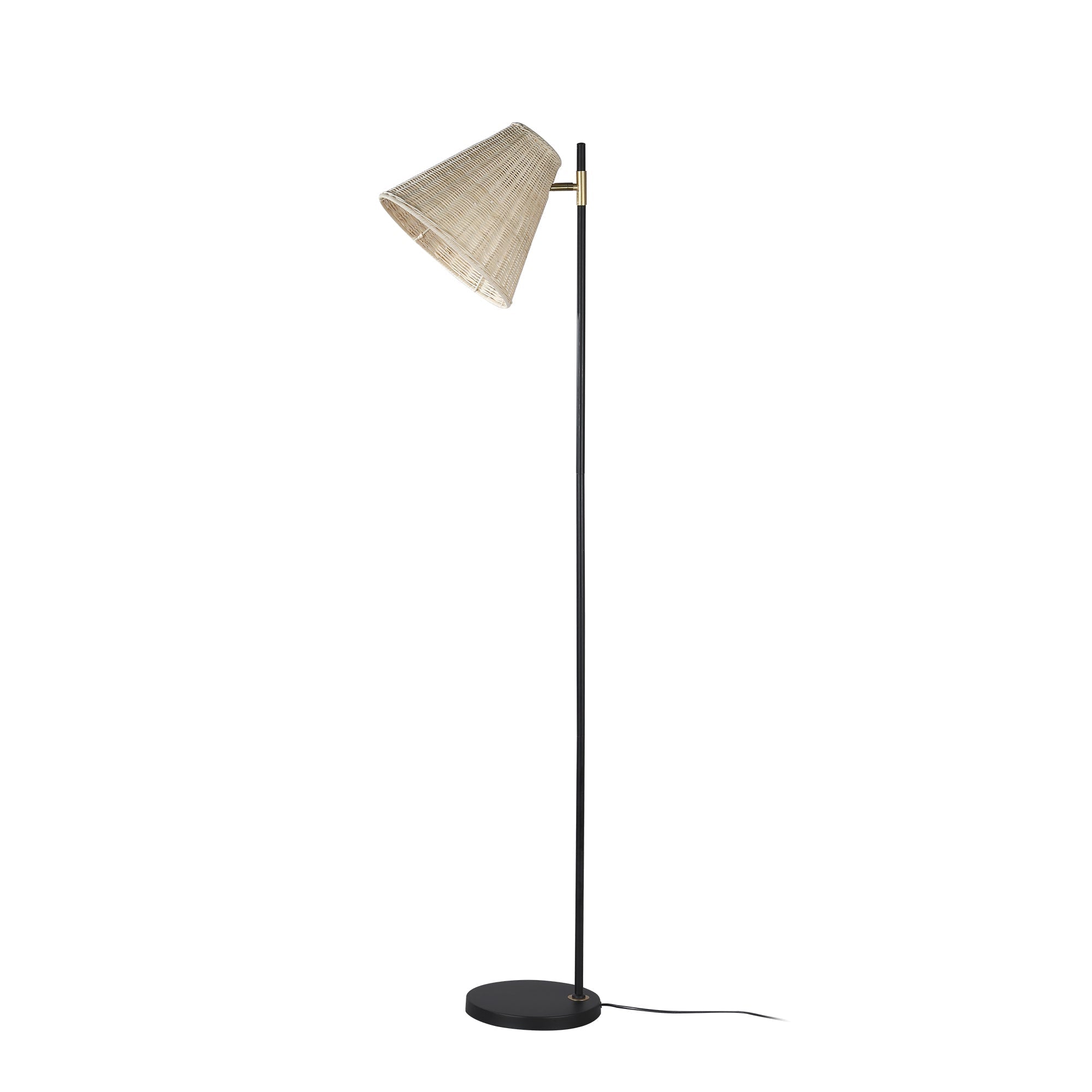 Yvette Rattan Floor Lamp - Home & Garden > Lighting - Rivercity House & Home Co. (ABN 18 642 972 209) - Affordable Modern Furniture Australia