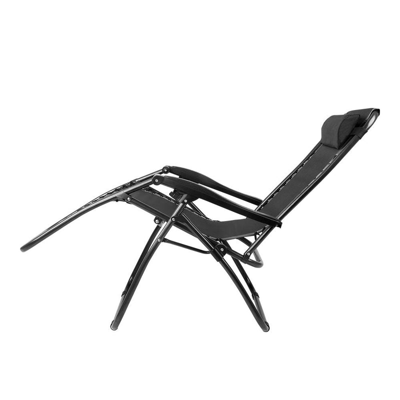 Zero Gravity Reclining Chairs Black (Twin Pack) - Rivercity House & Home Co. (ABN 18 642 972 209) - Affordable Modern Furniture Australia