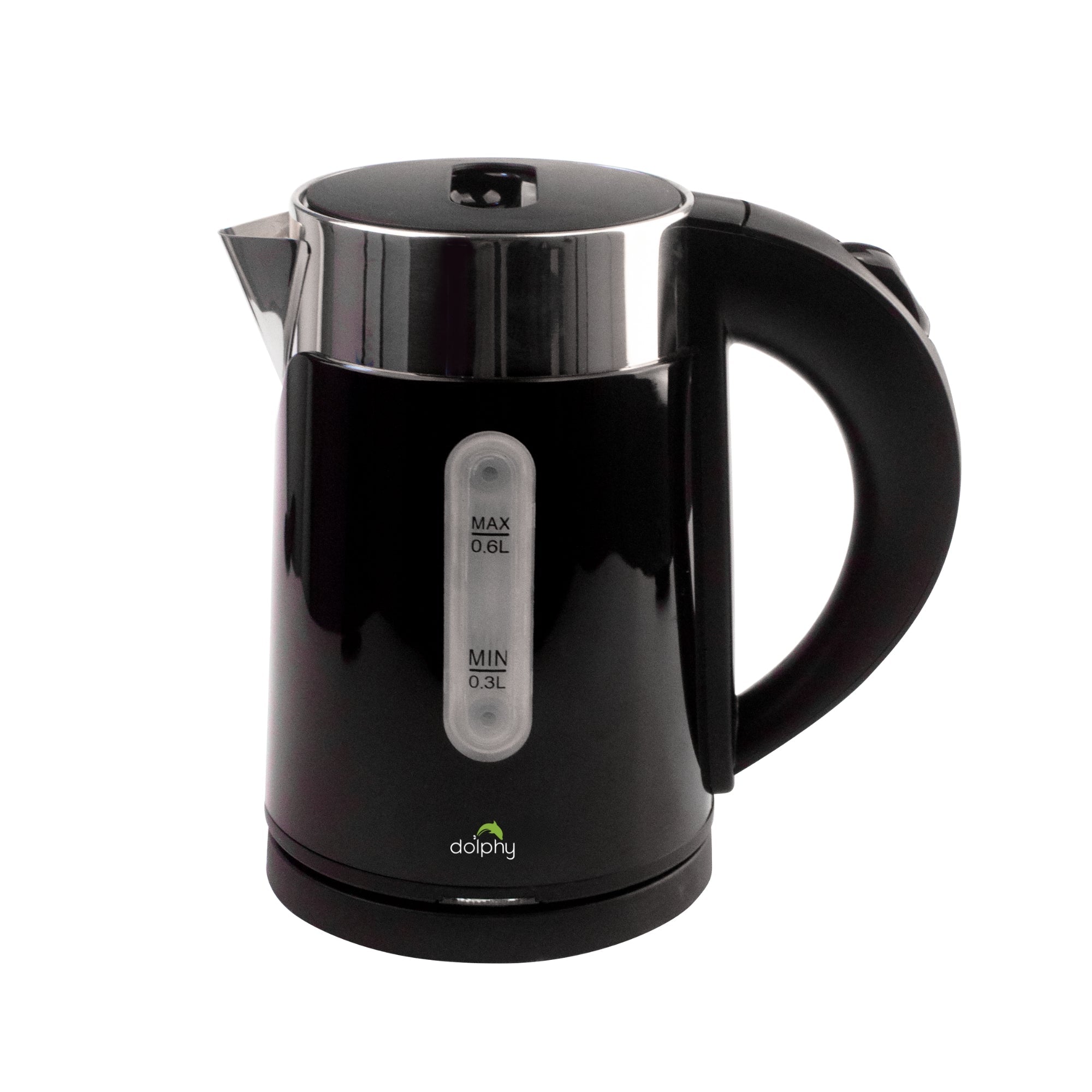 0.6L Stainless Steel Electric Kettle Black - Appliances > Kitchen Appliances > Kettles - Rivercity House & Home Co. (ABN 18 642 972 209) - Affordable Modern Furniture Australia