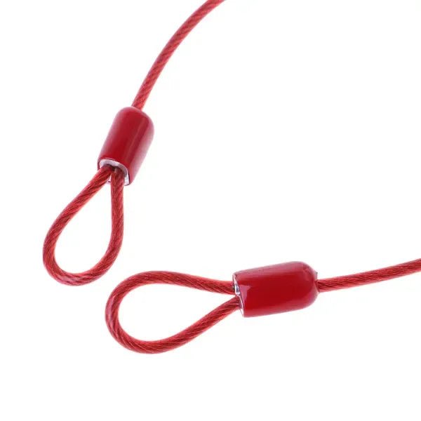 1 m Steel Bicycle Security Cable Lock with Flexible Anti-Theft Loop for Frames and Wheels - Yellow - Sports & Fitness > Bikes & Accessories > Bicycle Parts - Rivercity House & Home Co. (ABN 18 642 972 209) - Affordable Modern Furniture Australia