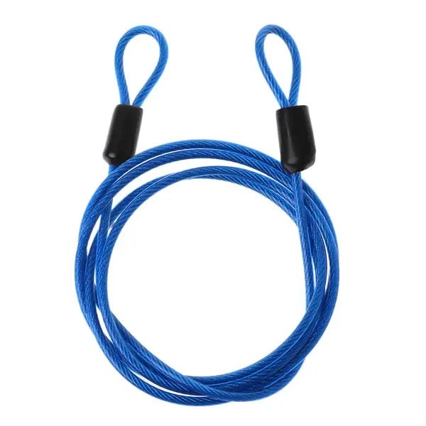 1 m Steel Bicycle Security Cable Lock with Flexible Anti-Theft Loop for Frames and Wheels - Yellow - Sports & Fitness > Bikes & Accessories > Bicycle Parts - Rivercity House & Home Co. (ABN 18 642 972 209) - Affordable Modern Furniture Australia