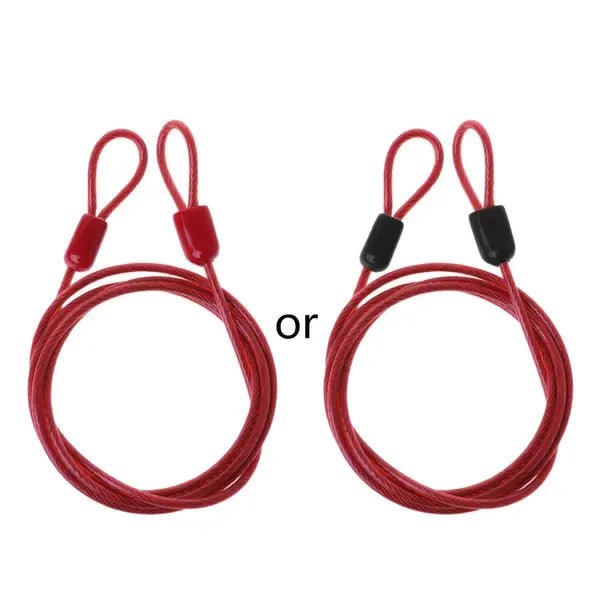 1 m Steel Bicycle Security Cable Lock with Flexible Anti-Theft Loop for Frames and Wheels - Yellow - Sports & Fitness > Bikes & Accessories > Bicycle Parts - Rivercity House & Home Co. (ABN 18 642 972 209) - Affordable Modern Furniture Australia