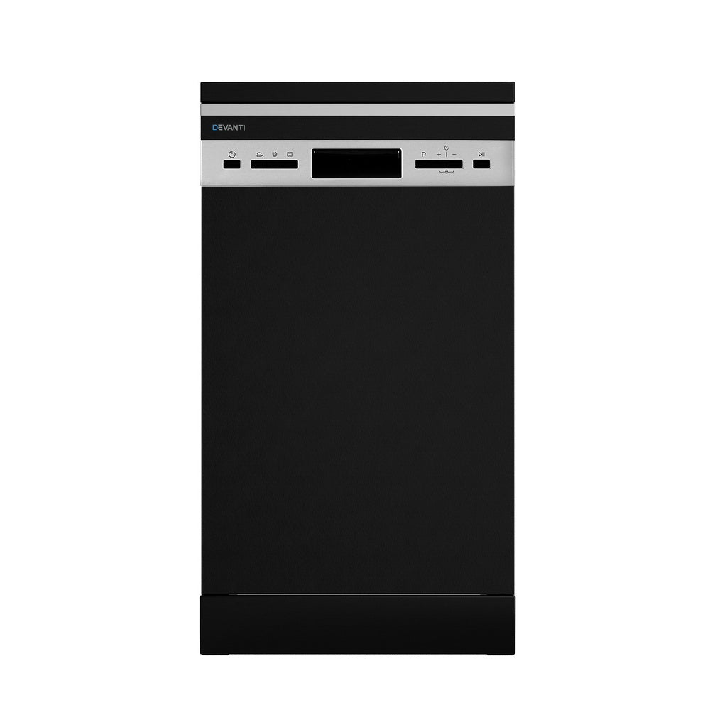 10 Place Settings Freestanding Dishwasher Black - Appliances > Kitchen Appliances > Dishwashers - Rivercity House & Home Co. (ABN 18 642 972 209) - Affordable Modern Furniture Australia