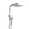 10" Square Rain Shower Head Set with Handheld 3-Spray High Pressure - Chrome