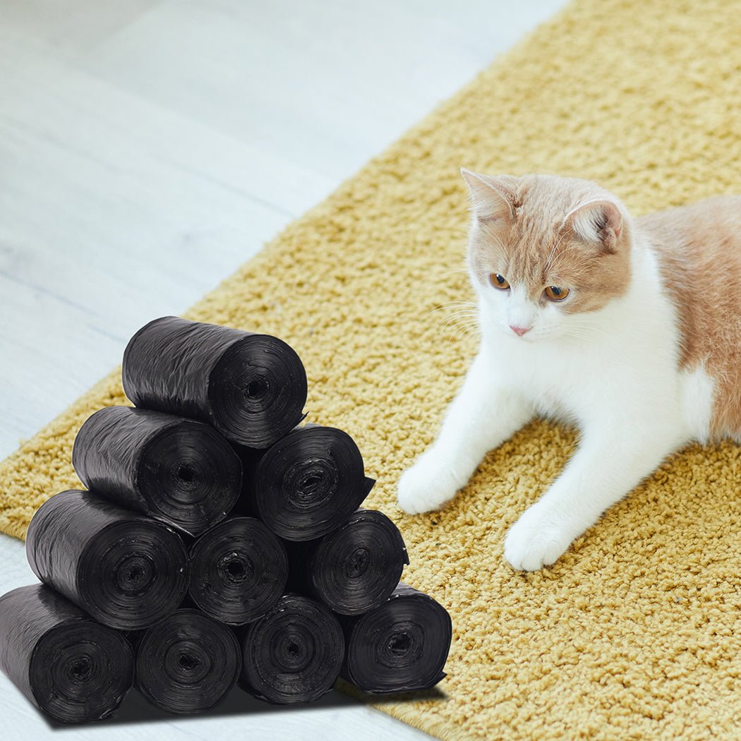 10 Rolls Cat Litter Waste Bag Replacement 30pcs/Roll - Black - Rivercity House & Home Co. (ABN 18 642 972 209) - Affordable Modern Furniture Australia