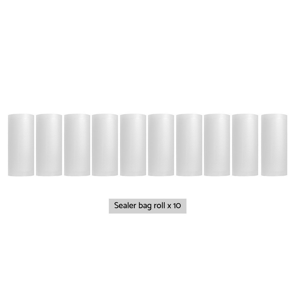 10 Rolls Food Vacuum Sealer Bags Storage Saver Heat Sealing Bag Pack 15CMX6M - Appliances > Kitchen Appliances - Rivercity House & Home Co. (ABN 18 642 972 209) - Affordable Modern Furniture Australia