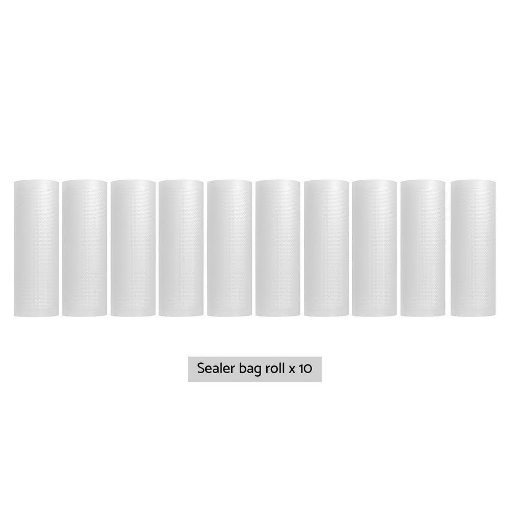 10 Rolls Food Vacuum Sealer Bags Storage Saver Heat Sealing Bag Pack 20CMX6M - Appliances > Kitchen Appliances - Rivercity House & Home Co. (ABN 18 642 972 209) - Affordable Modern Furniture Australia