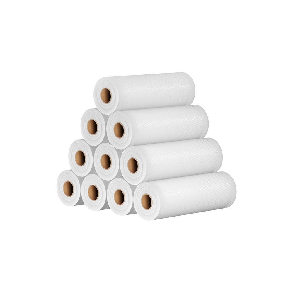 10 Rolls Food Vacuum Sealer Bags Storage Saver Heat Sealing Bag Pack 20CMX6M - Appliances > Kitchen Appliances - Rivercity House & Home Co. (ABN 18 642 972 209) - Affordable Modern Furniture Australia