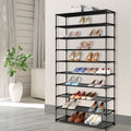 10 Tier Stackable Shoe Rack (Black)