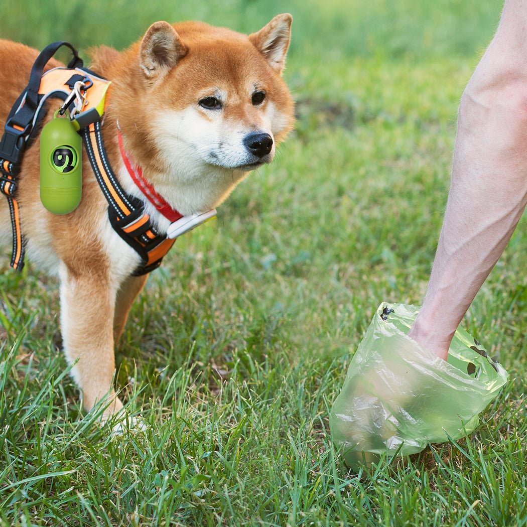 100% Compostable Biobased Dog Poop Bags with Dispenser - Green - Rivercity House & Home Co. (ABN 18 642 972 209) - Affordable Modern Furniture Australia