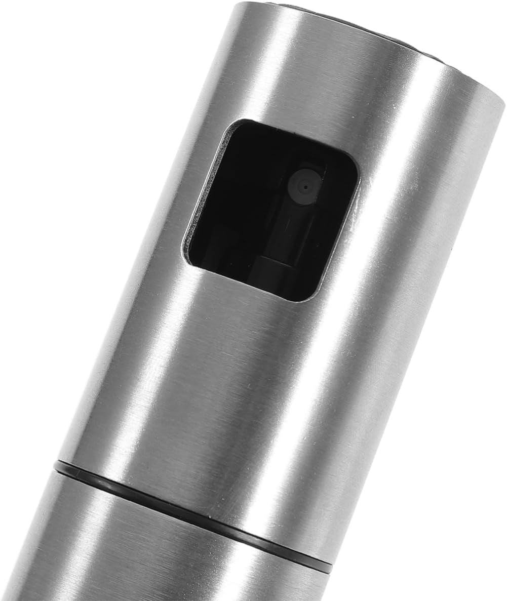 100 mL Stainless Steel Oil Spray Bottle with Fine Mist Dispenser for Cooking and Grilling - Home & Garden > Kitchenware > Kitchen Utensils - Rivercity House & Home Co. (ABN 18 642 972 209) - Affordable Modern Furniture Australia