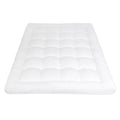 1000GSM Bamboo Pillowtop Mattress Topper Double - White