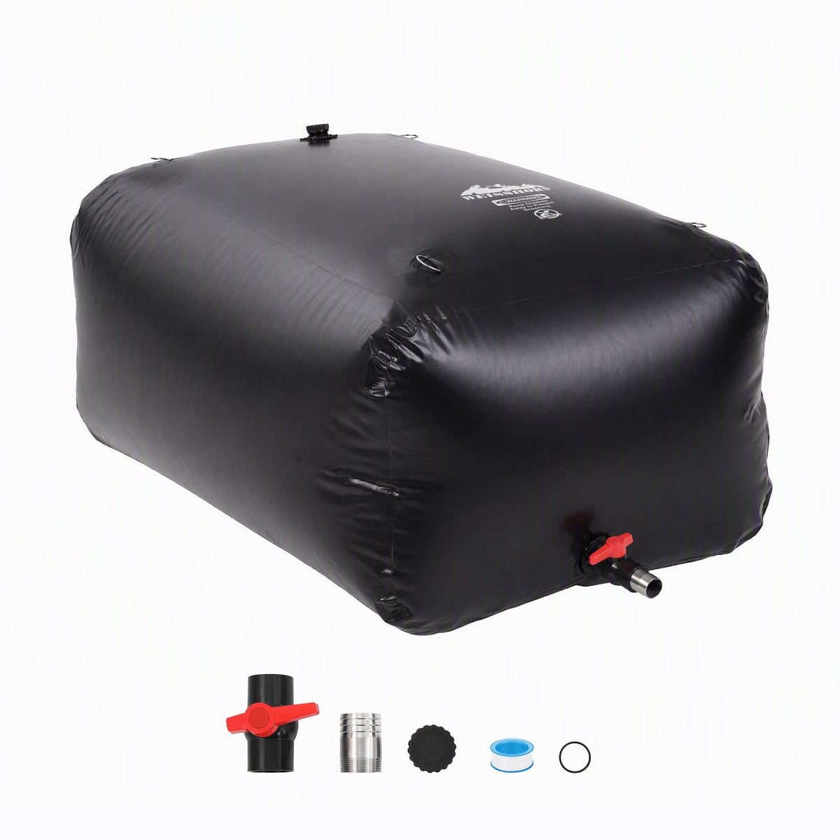 1000L Portable Water Bladder Storage Tank for Camping Outdoor Use - Black - Outdoor Recreation > Camping > Camping Appliances - Rivercity House & Home Co. (ABN 18 642 972 209) - Affordable Modern Furniture Australia