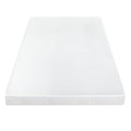 10cm Dual-Layer Gel Bamboo Charcoal Memory Foam Mattress Topper - White
