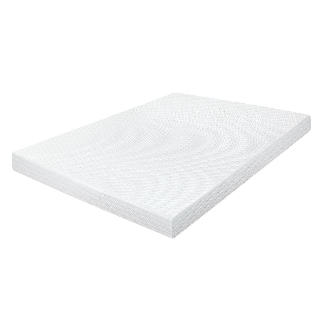 10cm Dual - Layer Gel Bamboo Charcoal Memory Foam Mattress Topper - White - Rivercity House & Home Co. (ABN 18 642 972 209) - Affordable Modern Furniture Australia