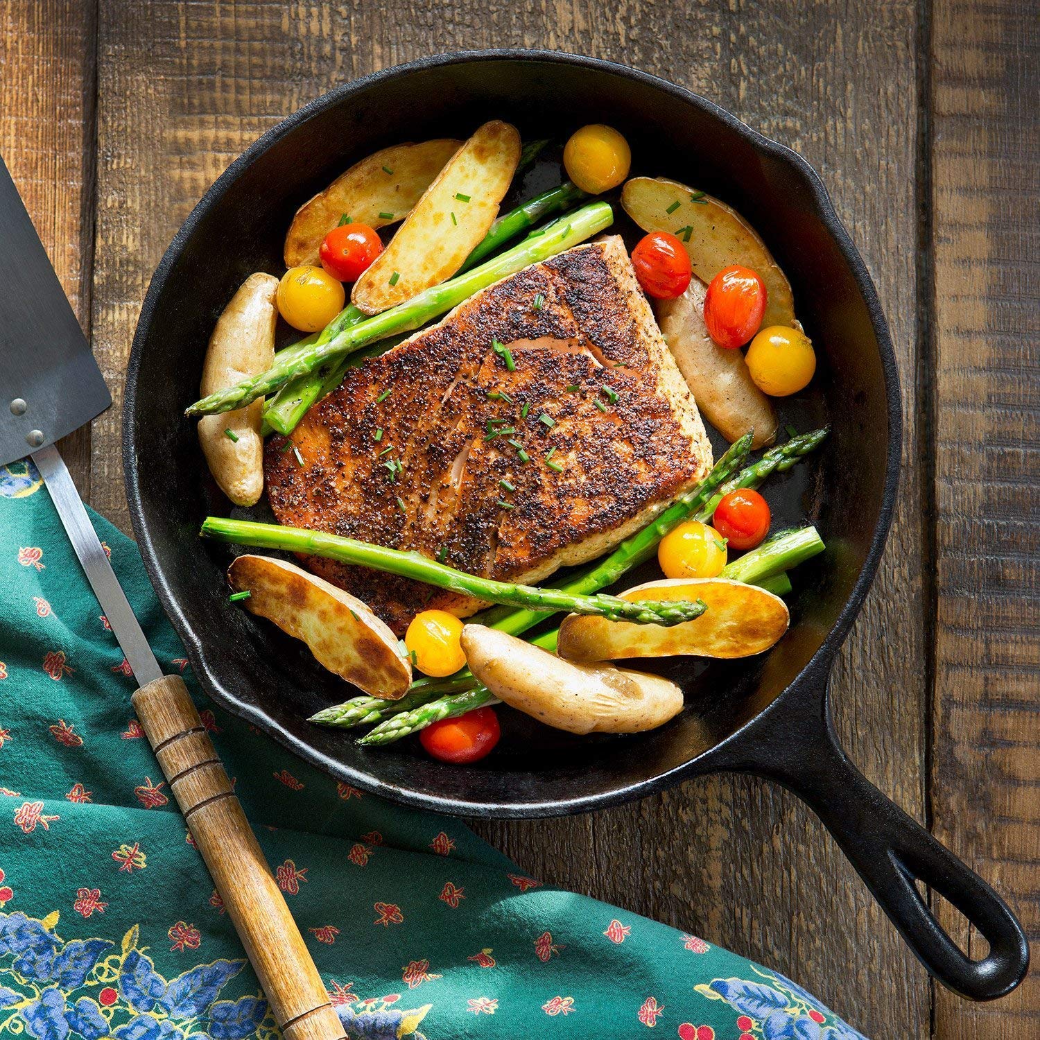 10inch 26cm Cast Iron Skillet Cookware Chef Quality Pre - Seasoned Pan Pans - Home & Garden > Kitchenware > Skillets & Frying Pans - Rivercity House & Home Co. (ABN 18 642 972 209) - Affordable Modern Furniture Australia