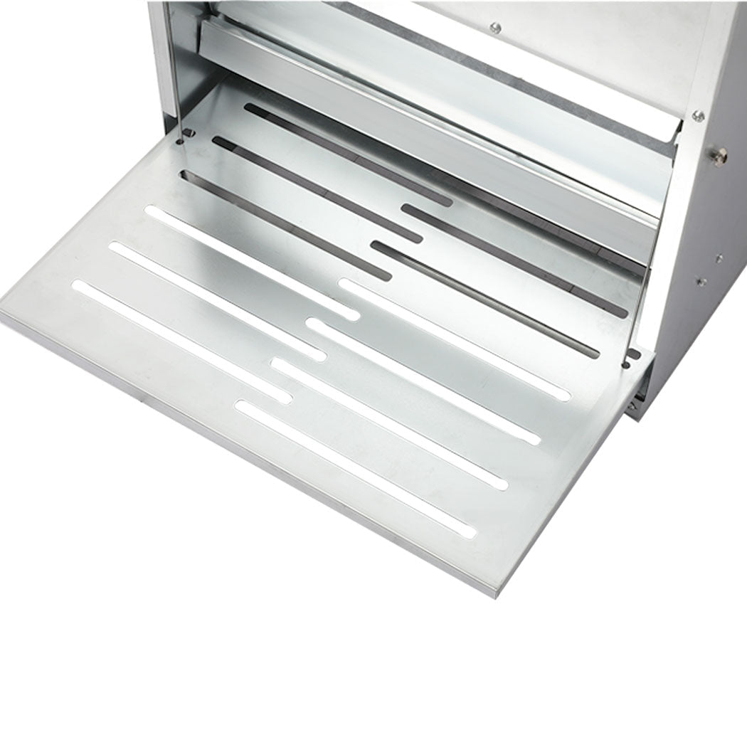 10KG Automatic Chicken Feeder with Step Pedal - Galvanised Steel Silver - Rivercity House & Home Co. (ABN 18 642 972 209) - Affordable Modern Furniture Australia