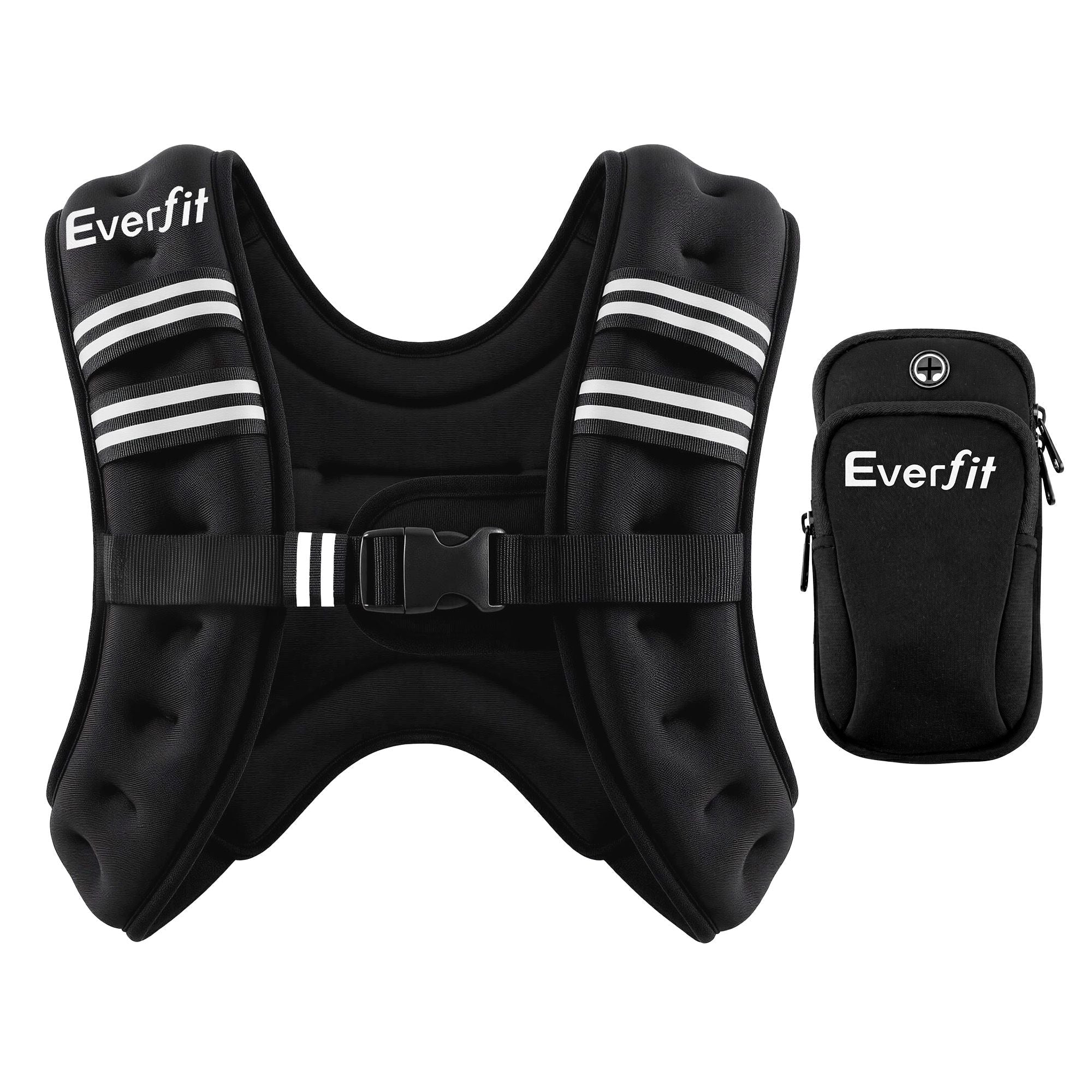 10kg Weighted Vest Men Women, Reflective Running Vest with Armband Pouch - Sports & Fitness > Exercise, Gym & Fitness > Gym Equipment & Accessories - Rivercity House & Home Co. (ABN 18 642 972 209) - Affordable Modern Furniture Australia