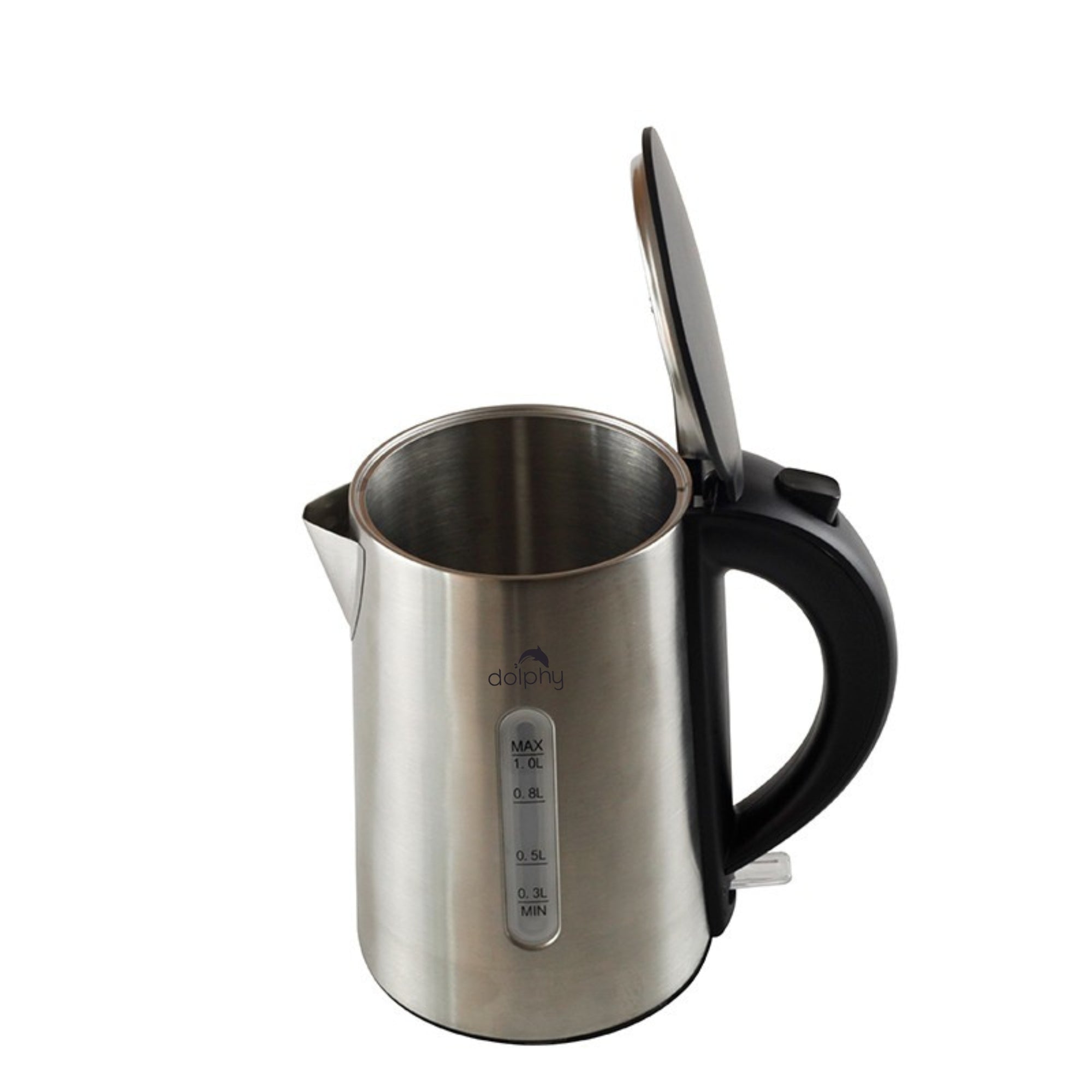 1.0L Brushed Silver Stainless Steel Kettle - Appliances > Kitchen Appliances > Kettles - Rivercity House & Home Co. (ABN 18 642 972 209) - Affordable Modern Furniture Australia