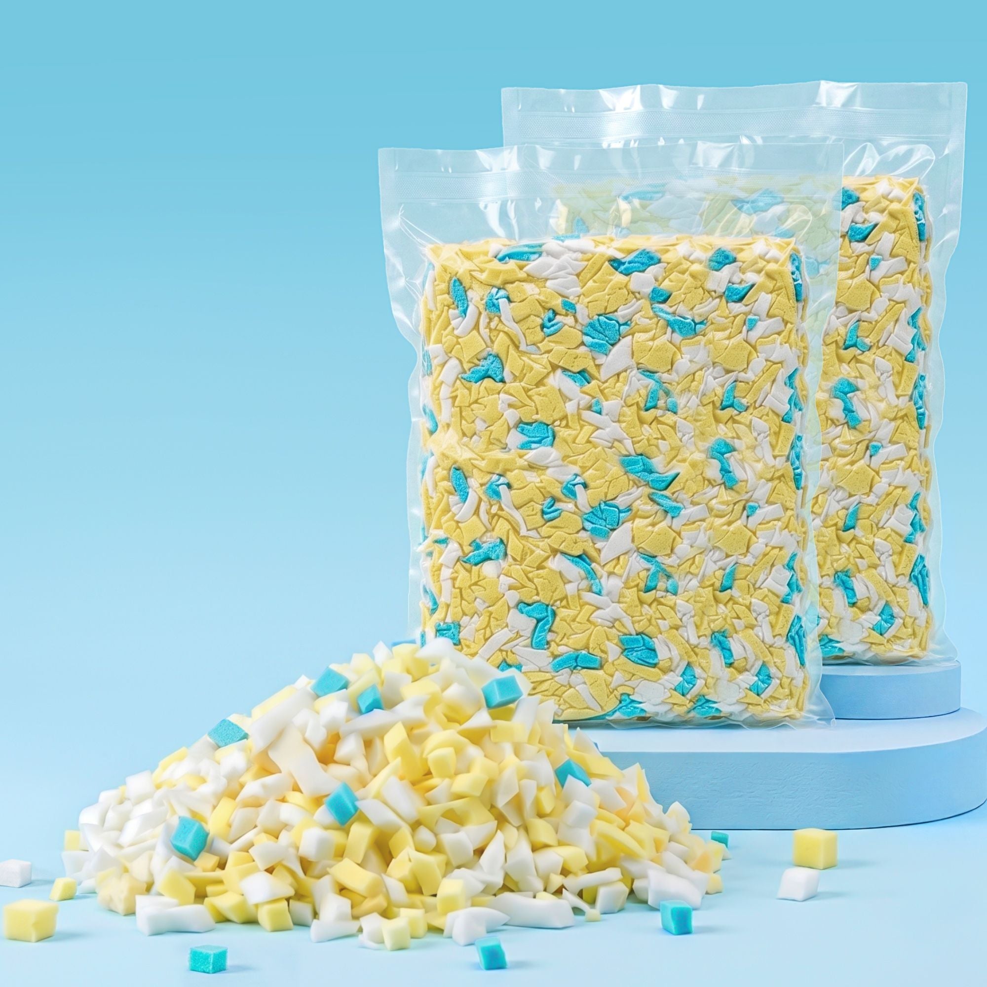10lbs (4.4KG) Bean Bag Filler Shredded Memory Foam Filling High Density Soft Pillow Stuffing for Bean Bag Chair, Couch Cushion, Dog Bed, Stuffed Animals and Arts Crafts - Furniture > Sofas > Sofa Accessories - Rivercity House & Home Co. (ABN 18 642 972 209) - Affordable Modern Furniture Australia