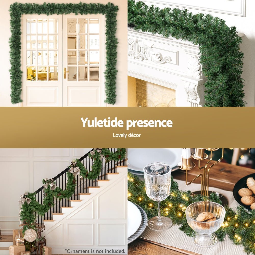 10M Christmas Garland LED Lights Party Xmas Decorations 700 TIPS - Occasions > Christmas > Christmas Wreaths & Garlands - Rivercity House & Home Co. (ABN 18 642 972 209) - Affordable Modern Furniture Australia