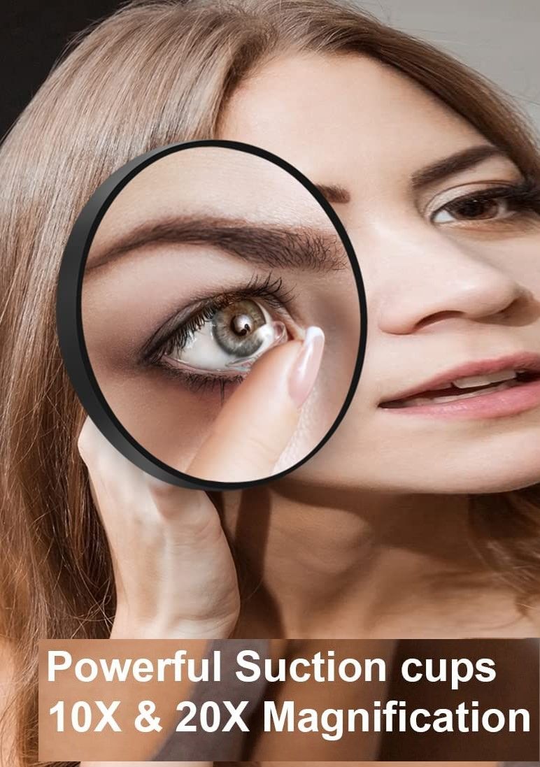 10X Magnifying Mirror and Eyebrow Tweezers Travel Kit - Health & Beauty > Makeup > Makeup Mirrors - Rivercity House & Home Co. (ABN 18 642 972 209) - Affordable Modern Furniture Australia