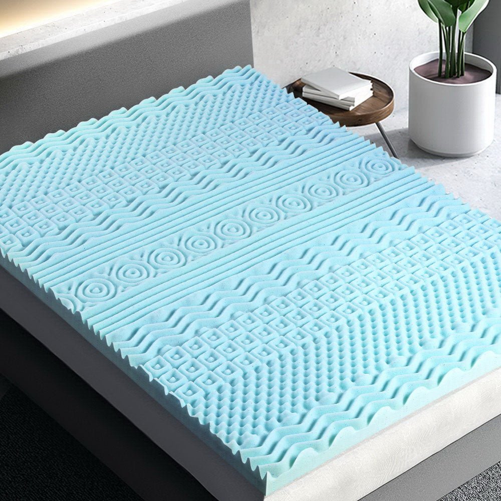 11 - zone Memory Foam Mattress Topper 8cm - Double - Rivercity House & Home Co. (ABN 18 642 972 209) - Affordable Modern Furniture Australia