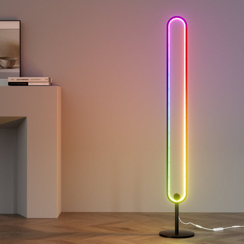 118CM Modern RGB LED Colorful Light Stand - Furniture > Bedroom - Rivercity House & Home Co. (ABN 18 642 972 209) - Affordable Modern Furniture Australia