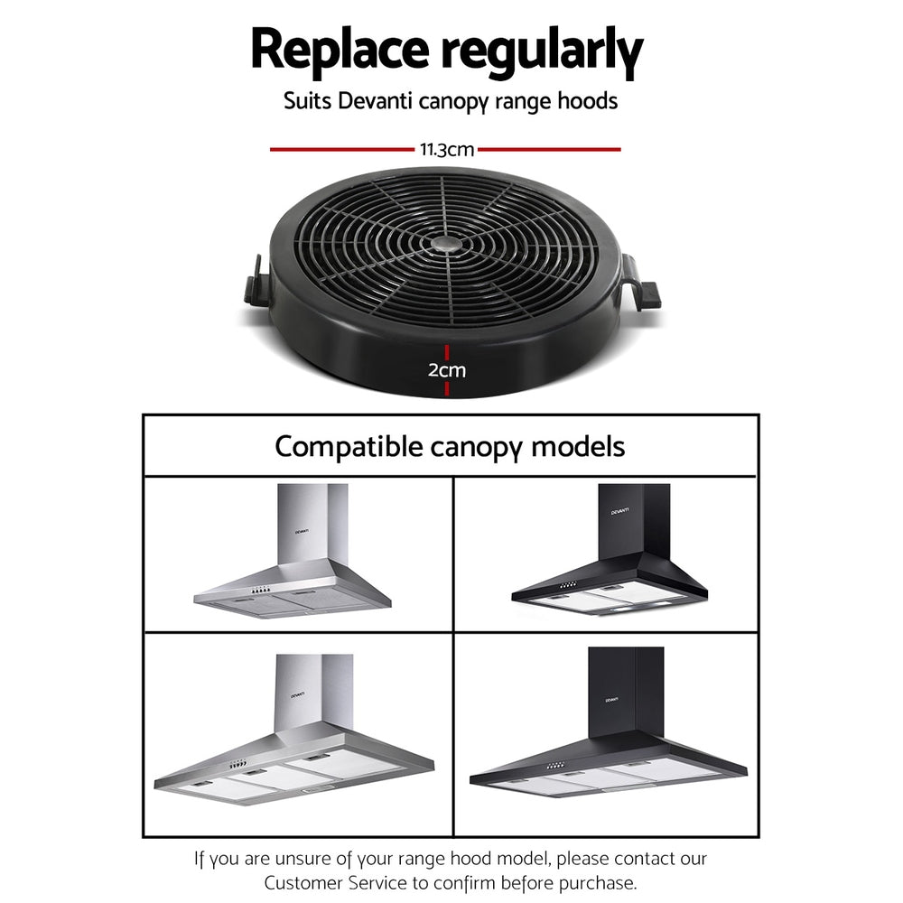 11cm Range Hood Carbon Charcoal Filters Replacement X2 - Appliances > Kitchen Appliances > Cooking Ranges - Rivercity House & Home Co. (ABN 18 642 972 209) - Affordable Modern Furniture Australia