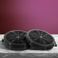 11cm Range Hood Carbon Charcoal Filters Replacement x2 - Black