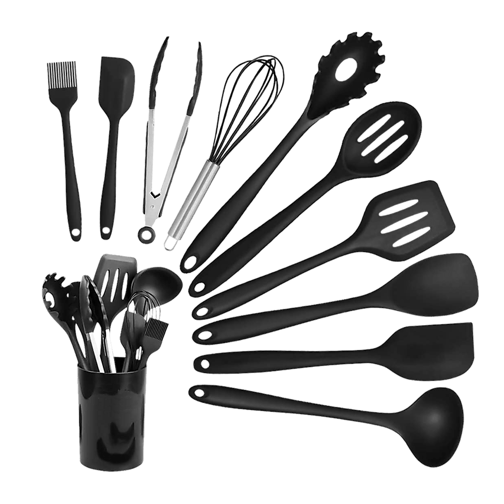 11pcs Kitchen Utensil Set Silicone Heat - Resistant Non - Stick Kitchen Utensils kit - Home & Garden > Kitchenware > Kitchen Utensils - Rivercity House & Home Co. (ABN 18 642 972 209) - Affordable Modern Furniture Australia