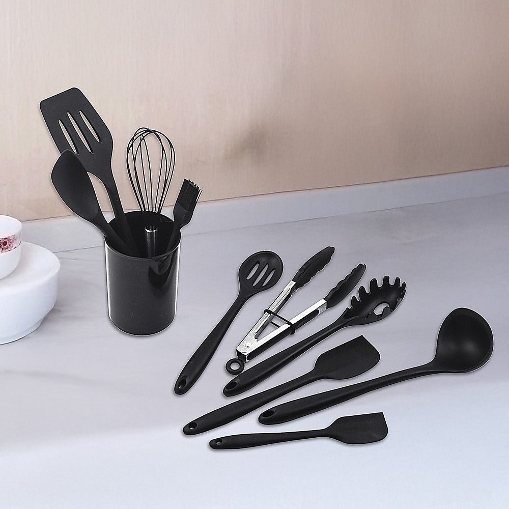 11pcs Kitchen Utensil Set Silicone Heat - Resistant Non - Stick Kitchen Utensils kit - Home & Garden > Kitchenware > Kitchen Utensils - Rivercity House & Home Co. (ABN 18 642 972 209) - Affordable Modern Furniture Australia