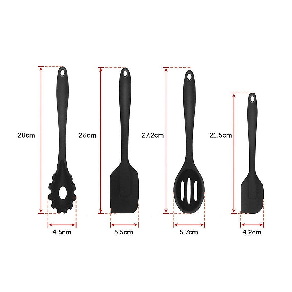 11pcs Kitchen Utensil Set Silicone Heat - Resistant Non - Stick Kitchen Utensils kit - Home & Garden > Kitchenware > Kitchen Utensils - Rivercity House & Home Co. (ABN 18 642 972 209) - Affordable Modern Furniture Australia